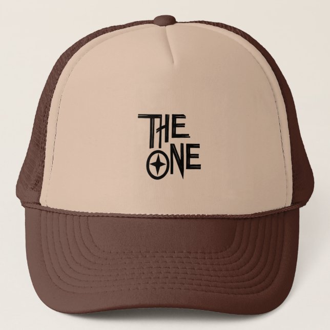The One – Minimalist Trucker Cap (Front)