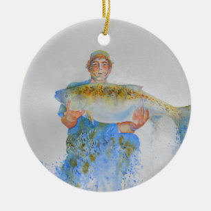 The One That Didn't Get Away Ceramic Ornament