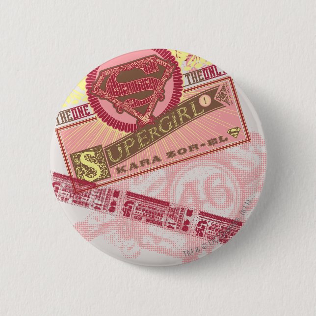 The One The Only Supergirl 2 Inch Round Button (Front)