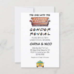 The One With the Gender Reveal Baby Shower Invite