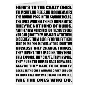 The ones that change the world