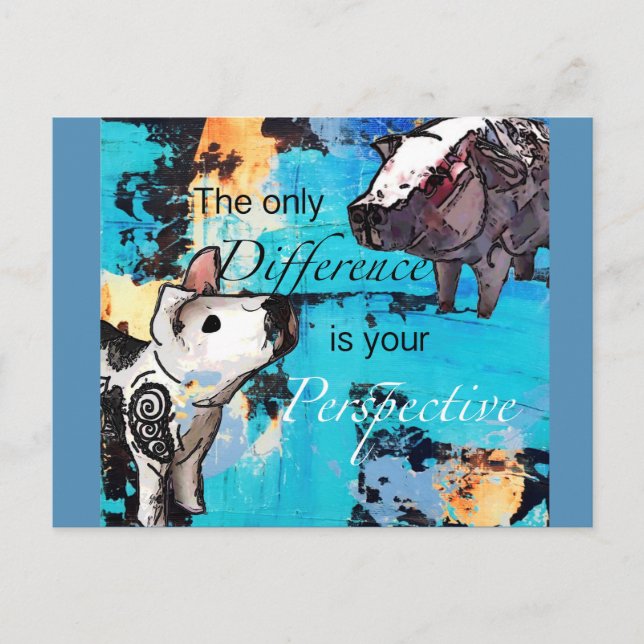 The only difference is your perspective postcard (Front)