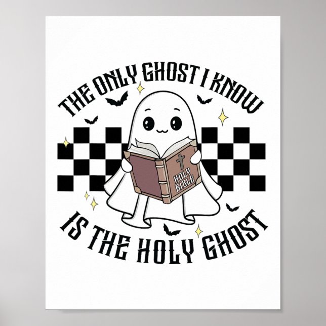 The Only Ghost I Know Is The Holy Ghost Funny Hall Poster (Front)