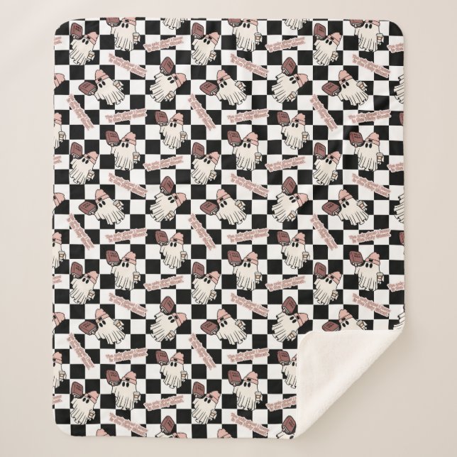 The Only Ghost I know is the Holy Ghost - Seamless Sherpa Blanket (Front)