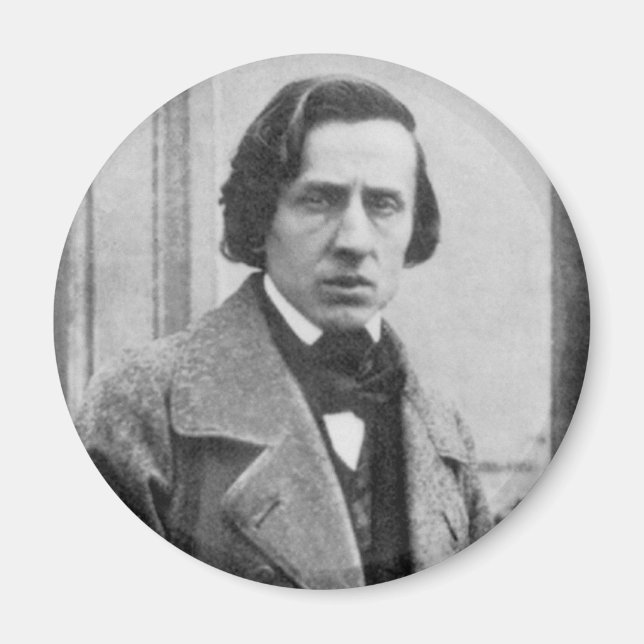 The Only Known Photograph of Frederic Chopin Magnet (Front)