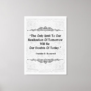 The Only Limit - Positive Quote´s Canvas Print