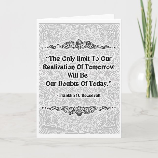 The Only Limit - Positive Quote´s Card (Front)