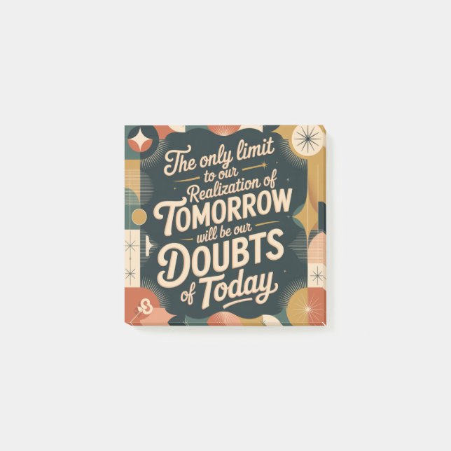 The Only Limit To Our Realization Of Tomorrow Post-it Notes (Front)