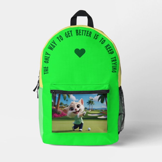 The Only Way To… Printed Backpack (Front)