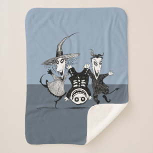The Oogie Boogie Boys Sherpa Blanket
