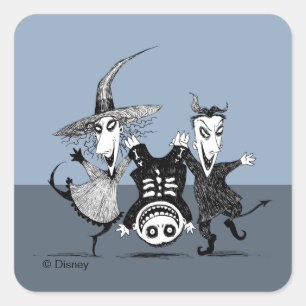 The Oogie Boogie Boys Square Sticker