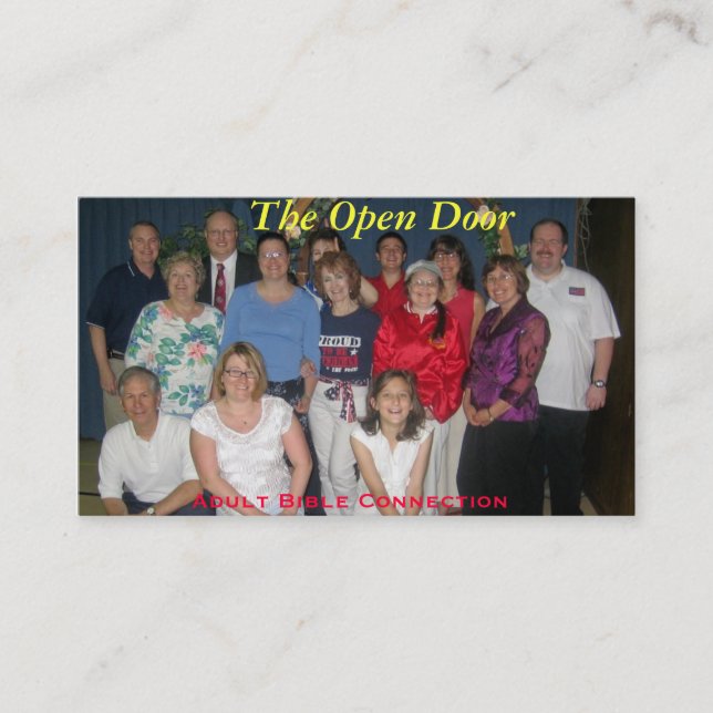 The Open Door Business Card (Front)