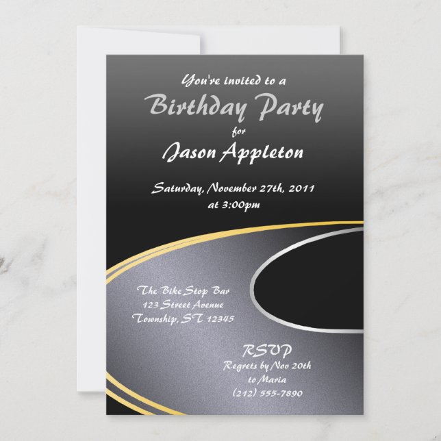 The Open Road - Birthday Party Invitations (Front)