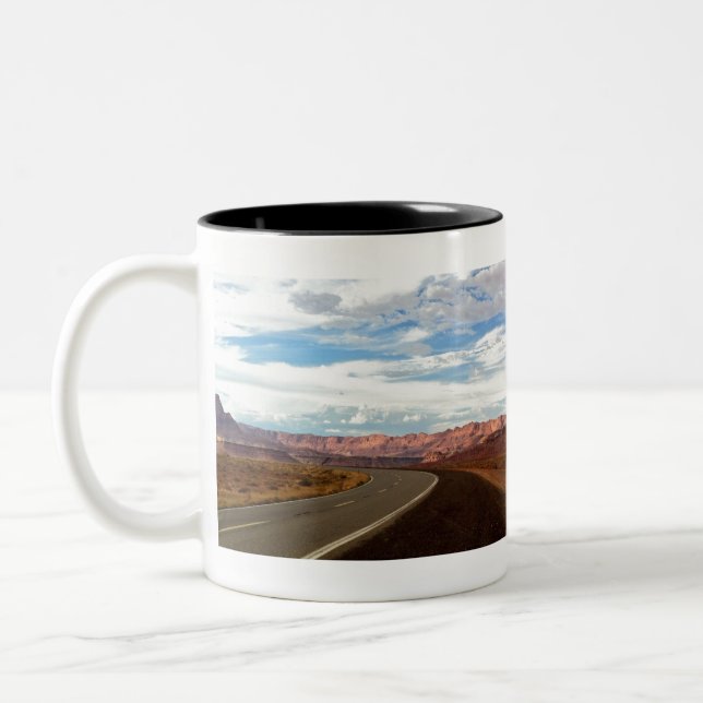The Open Road is Home Two-Tone Coffee Mug (Left)