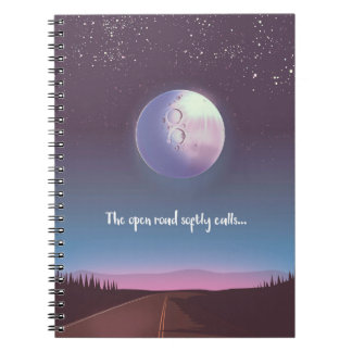 The open road softly calls notebook