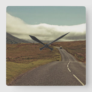 The Open Road Square Wall Clock