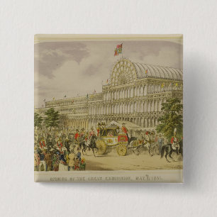 The Opening of the Great Exhibition, May 1st 1851, 2 Inch Square Button