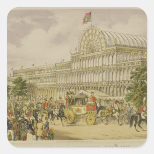 The Opening of the Great Exhibition, May 1st 1851, Square Sticker