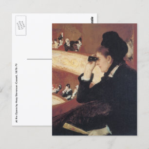 The Opera by Mary Cassatt, Vintage Impressionism Postcard