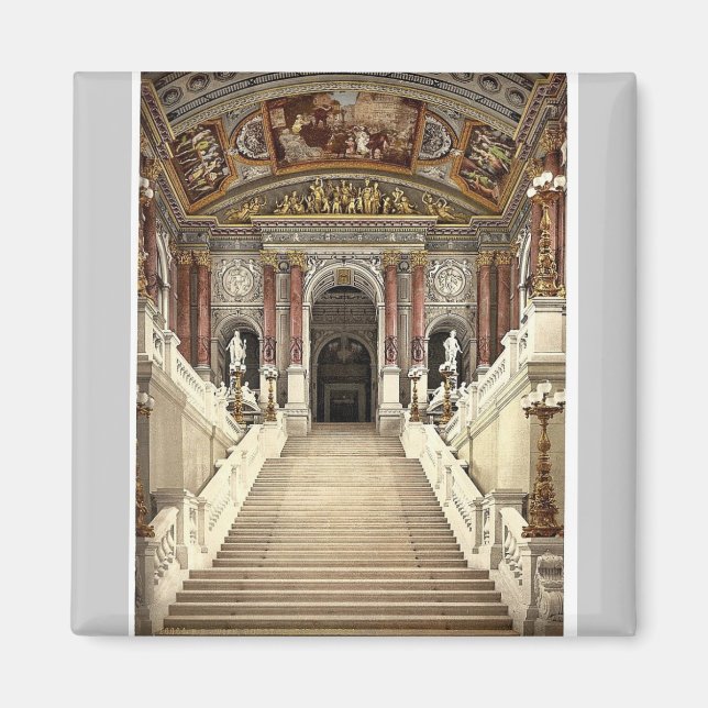 The Opera House, interior, Vienna, Austro-Hungary Magnet (Front)