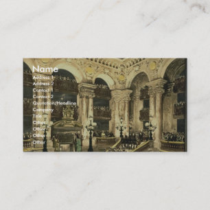 The Opera House, the inauguration of the opera, Pa Business Card