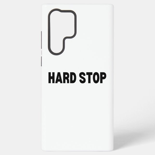 The Operational Block | Hard Stop Samsung Galaxy S22 Ultra Case (Back)