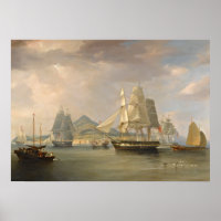 The Opium Ships by WJ Huggins poster 20"x28"