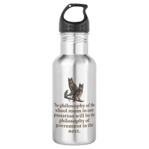 The Opposite of Woke - Education Quote  532 Ml Water Bottle