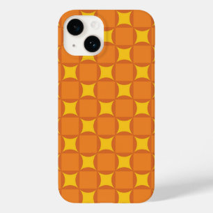 The Orange 70's year styling circle Case-Mate iPhone 14 Case