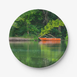 The Orange Boat Paper Plate