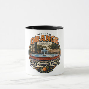 The Orange Circle Fountain Coffee mug