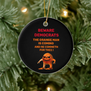 The ORANGE MAN Ceramic Ornament