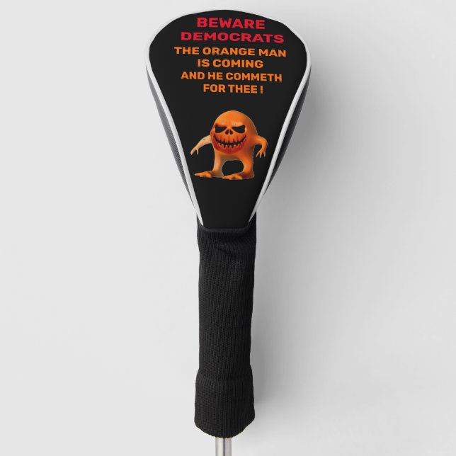 The ORANGE MAN   Golf Head Cover (Front)