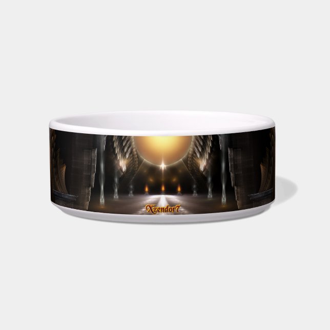 The Orb Of Acrellis Fractal Art Pet Bowl (Front)