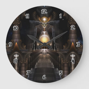 The Orb Of Acrellis Fractal Art Wall Clock