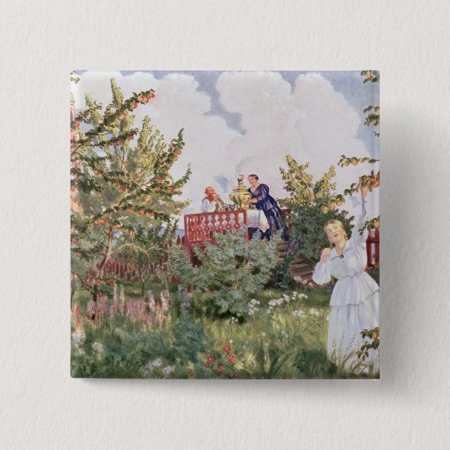 The Orchard, 1918 2 Inch Square Button (Front)