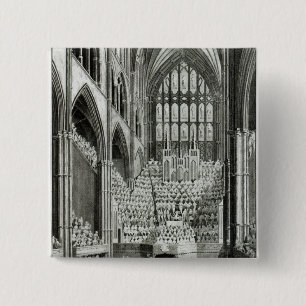 The Orchestra and Performers in Westminster 2 Inch Square Button