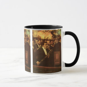 The Orchestra of Opera by Edgar Degas, Vintage Art Mug