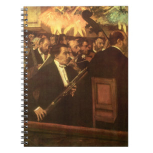 The Orchestra of Opera by Edgar Degas, Vintage Art Notebook