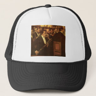 The Orchestra of Opera by Edgar Degas, Vintage Art Trucker Hat