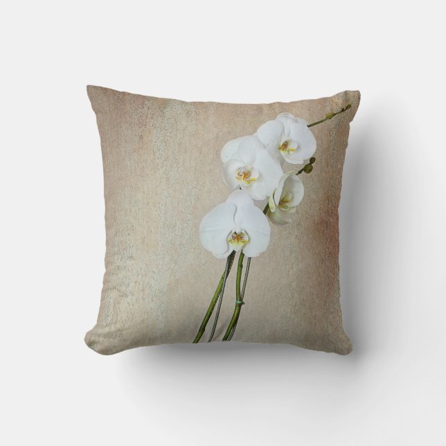 the Orchid - throw pillow (Front)