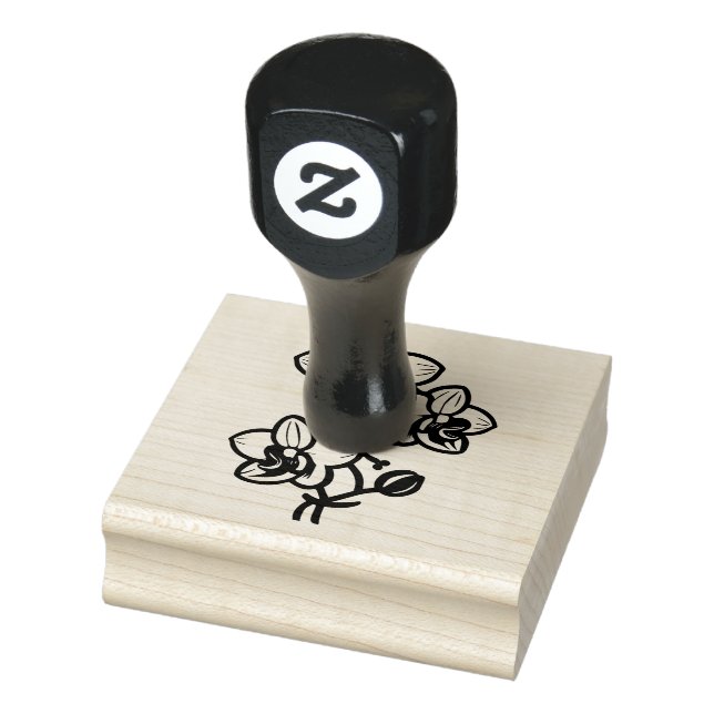the orchids rubber stamp  (Stamp)