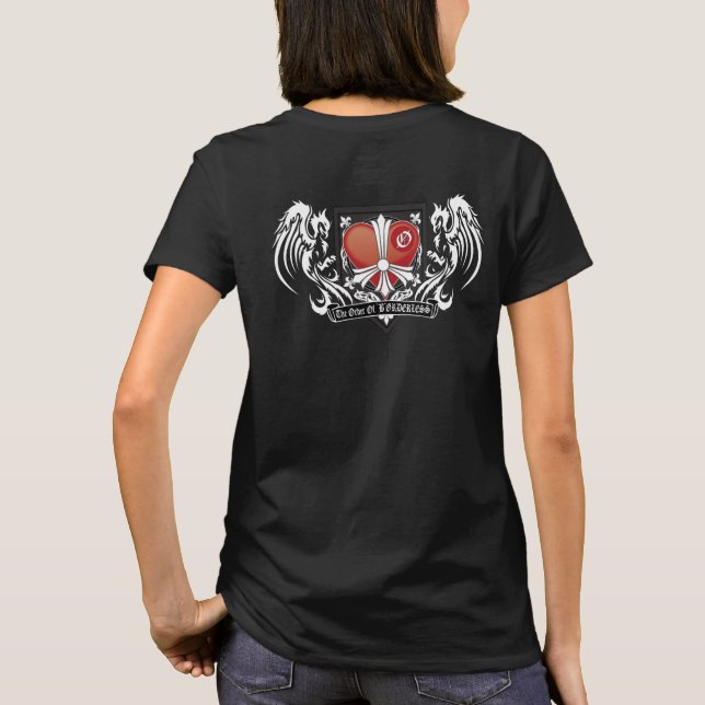 The Order Of "B"ØRDERLESS Ladies Basic T-shirt (Back)