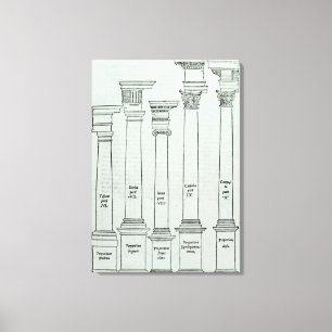 The Orders of Architecture Canvas Print