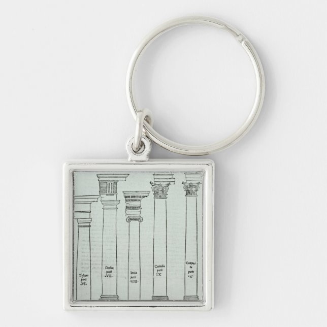 The Orders of Architecture Keychain (Front)
