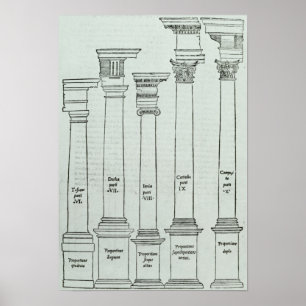 The Orders of Architecture Poster