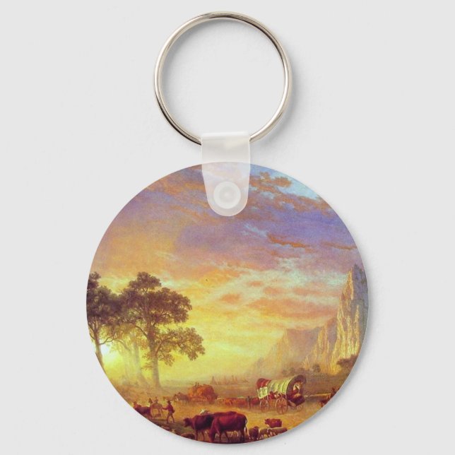 The Oregon Trail - Albert Bierstadt Keychain (Front)