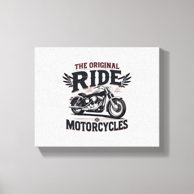 the orginal ride bike canvas print (Front)