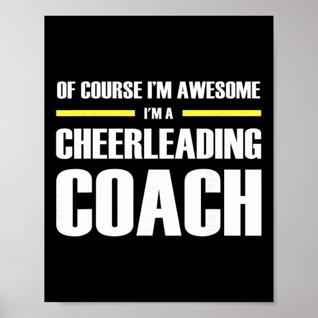 The Original Awesome Cheerleading Coach  Poster (Front)
