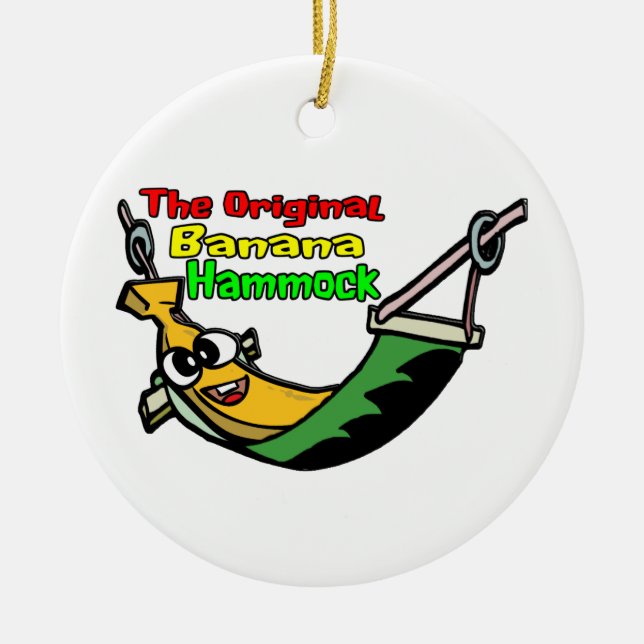 The Original Banana Hammock Ceramic Ornament (Front)